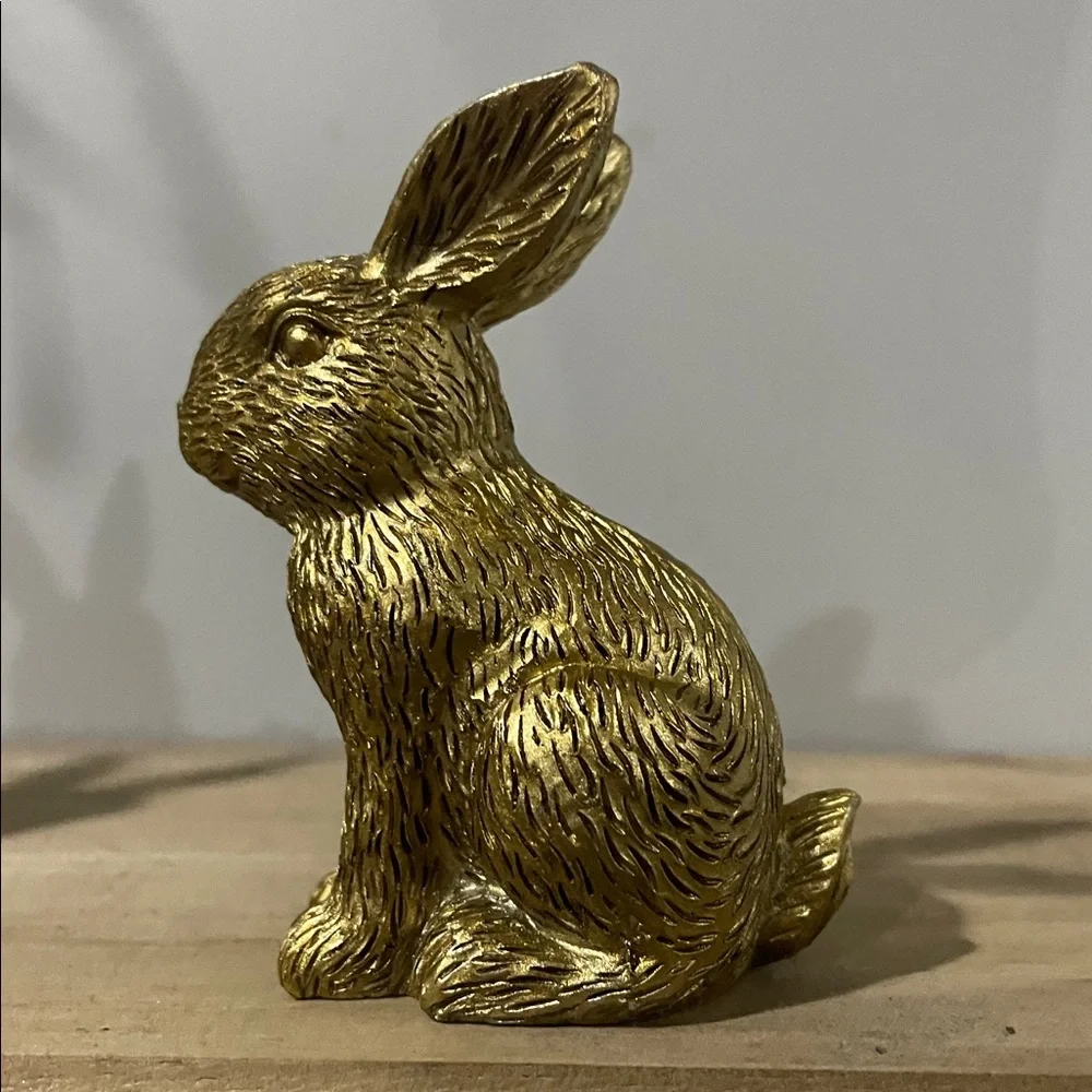Target bullseye playground Gold Resin Bunny Easter Spring Decor 2026 Set of 2